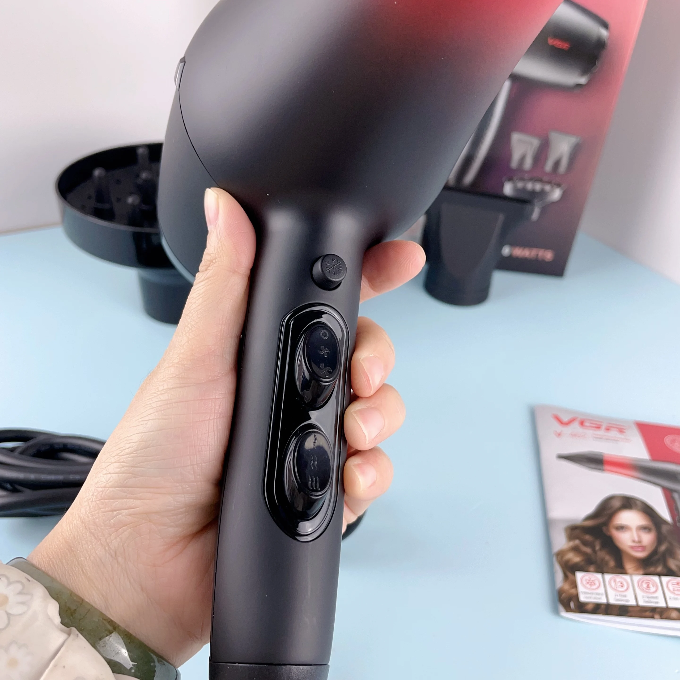 Secador de pelo profesional de salón eléctrico de alta velocidad