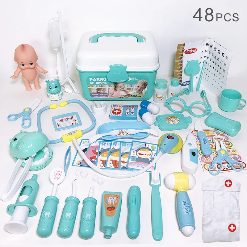 Врачебный набор для детей ролевые игры девочек медицинских принадлежностей медсестер сумка игрушки