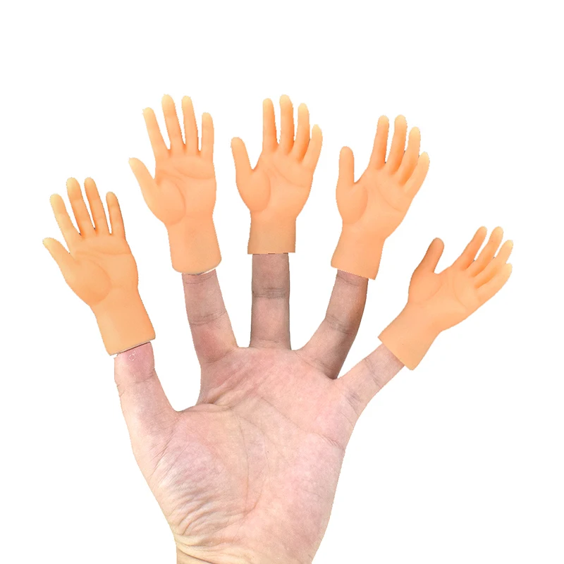 Set Of Five Finger Hands Finger Puppets 