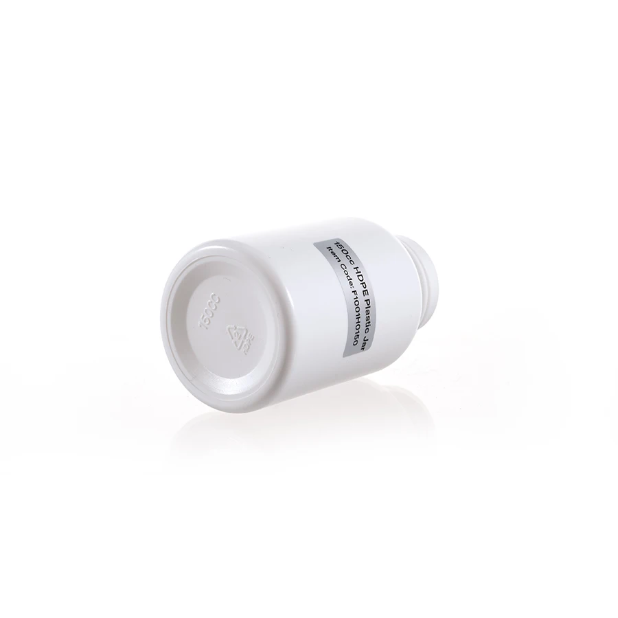 ADVANTRIO PACKAGING HDPE 150cc Opaque White Plastic Bottle for Medical Pill Capsule