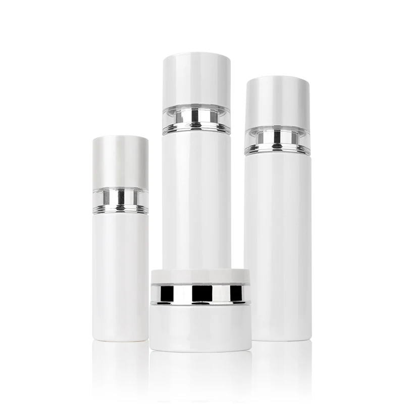 skincare cosmetics packaging 40ml 100ml 120ml skin care packaging white luxury cosmetic glass bottles skincare packaging set