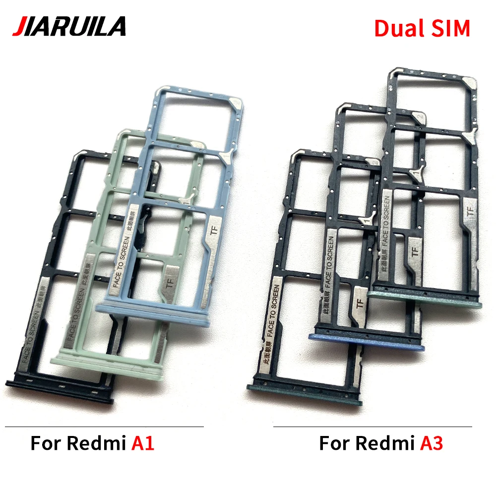 Tiroir Carte SIM De Remplacement Pour Xiaomi Redmi A3 - Double SIM + MicroSD - Noir, Compatible Modèle 23129RN51X