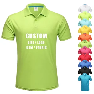 Quick-drying Logo-printed Summer Custom-made Advertising Shirts with Polo Collar Work Clothes with Short Sleeves