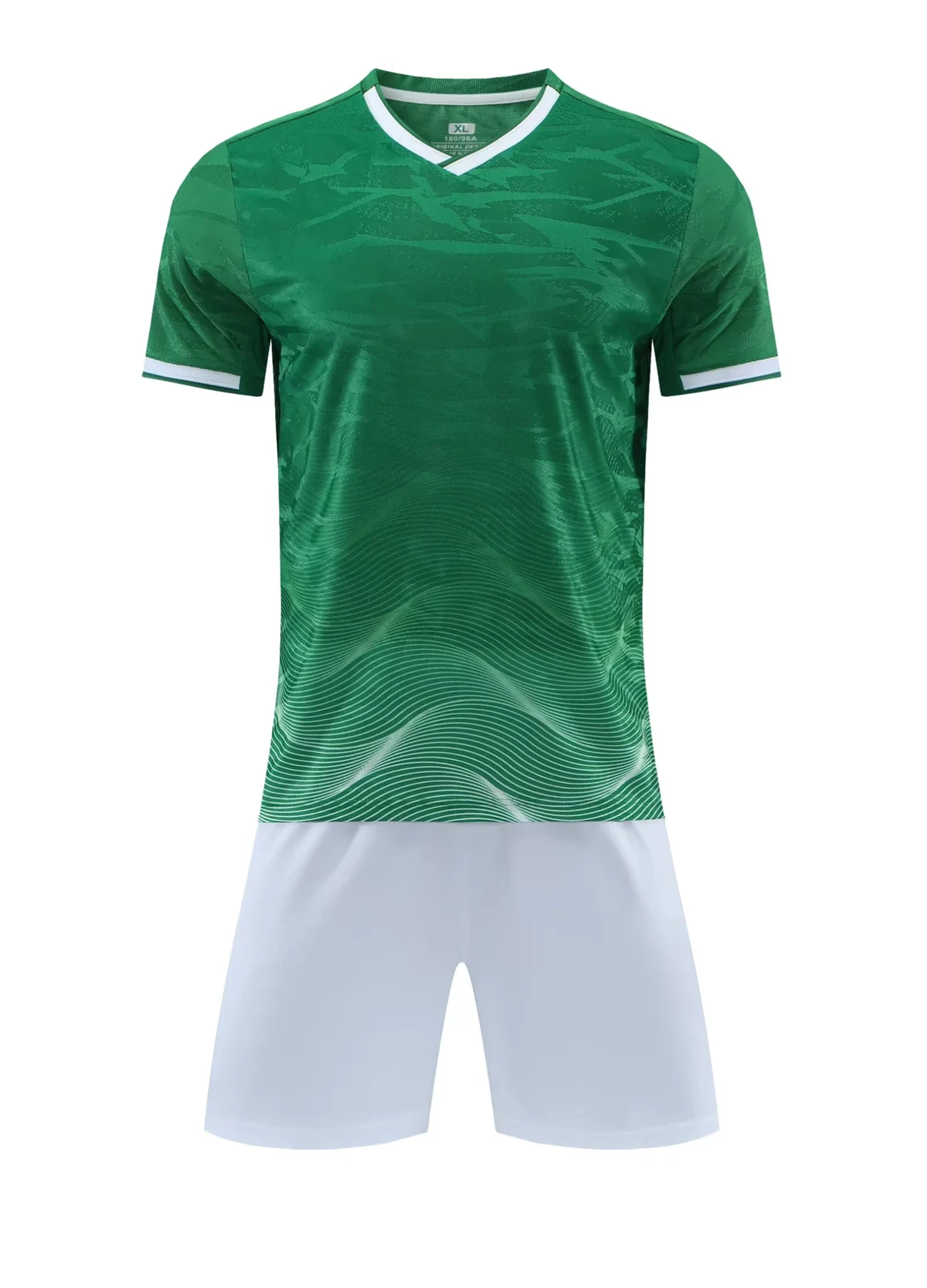 2026 Mens Green  Quick Dry Football  School Team Wear Custom Logo Number Polyester Sport Soccer Training Jerseys Sets Men