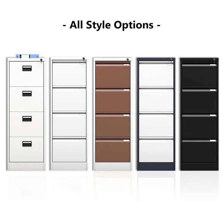 Steel File Cabinet 4 Drawer Office Furniture Vertical Filing Cabinet ...