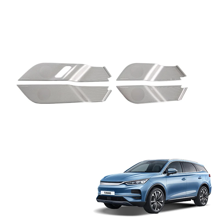 Inner Handle Cover for BYD Tang Accessories Stainless Steel Inner Door Armrest Handle Sleeve Protective Interior Accessory
