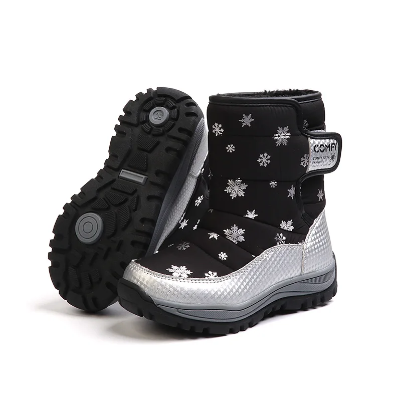 Прямая поставка, зимняя теплая детская обувь, детские ботинки, водонепроницаемая детская обувь, ботинки для девочек и мальчиков, идеальные Детские аксессуары