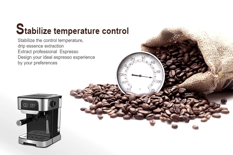 HiBREW 20Bar Semi Automatic Espresso Coffee Machine Temperature