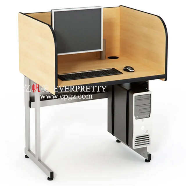 Latest Design School Lab Computer Wooden Table with CPU Holder School Table Design for University
