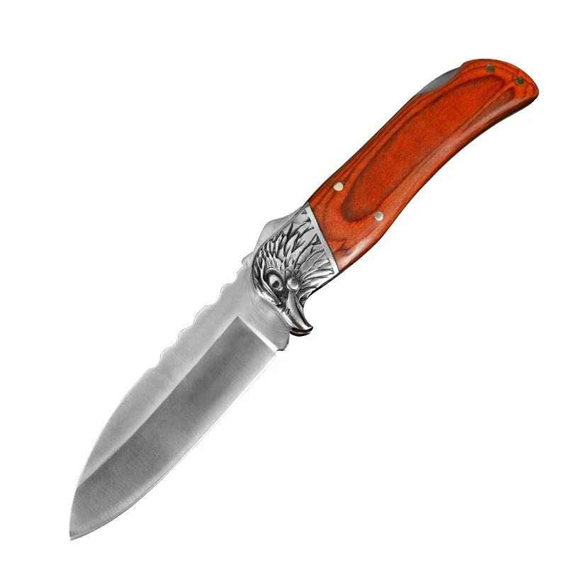 Factory Direct Custom Design Eagle Bolster Folding Knife Portable Pocket Knife