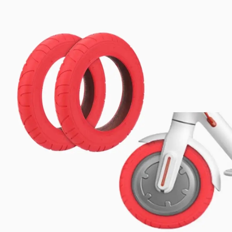 Roue Arrière Pour Scooter électrique PRO/PRO2/M3 – Alliage Alu Et Pneu Rouge, Grip Renforcé, Légère Et Solide