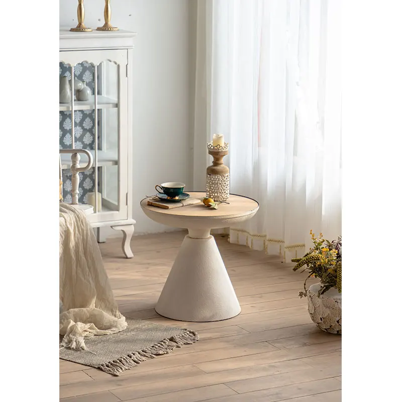 Kd Metal Luxury Gold Round Wood Top Coffee Table Round Mdf Top Metal