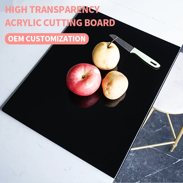 Custom Professional Clear Acrylic Cutting Board For Kitchen Hot Sale