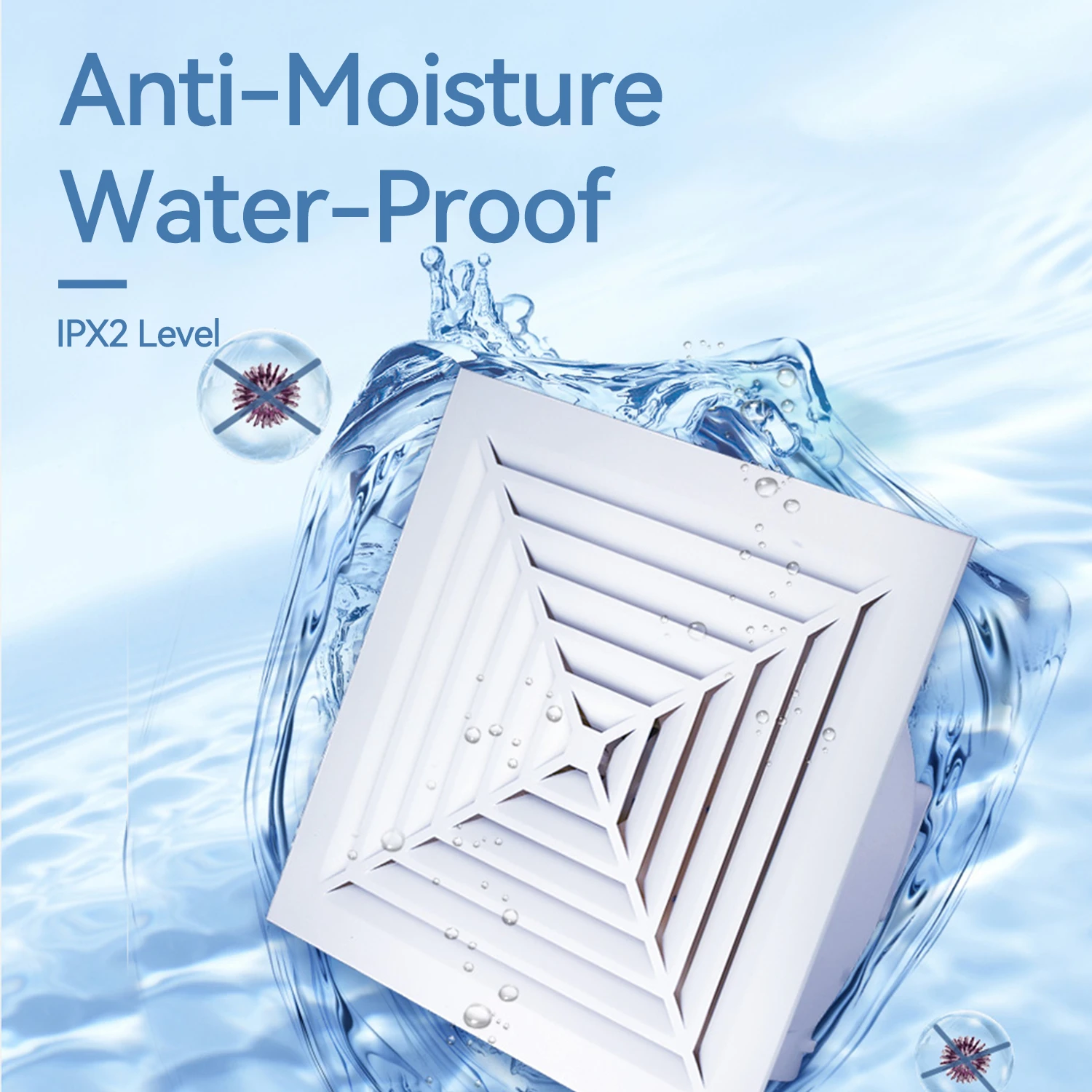 Duct Fan, Waterproof, Axial, Solar, Ceiling - detail 6