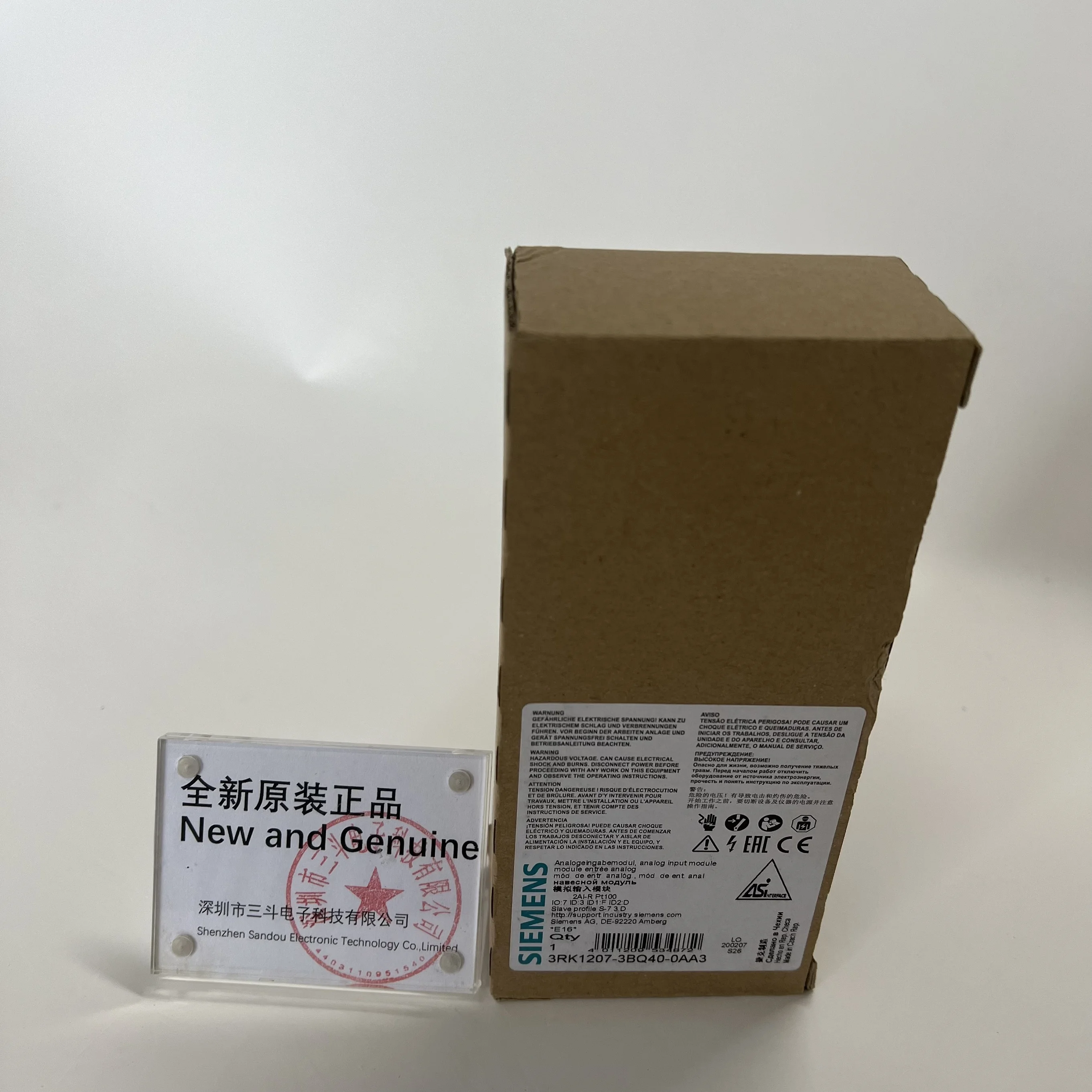 Siemens Analog Input Module 3RK1207‑3BQ40‑0AA3 Siemens Analog Input Module 3RK1207‑3BQ40‑0AA3