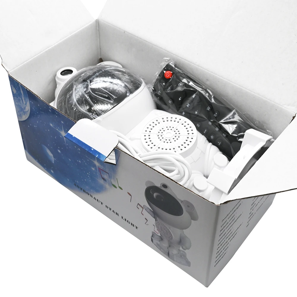 星空星海の波宇宙飛行士宇宙飛行士ブルー歯音楽スピーカーリモコン宇宙