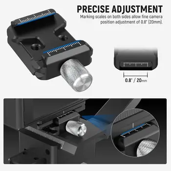 NEEWER Arca Type Quick Release Clamp for DSLR Camera and Mirrorless Camera, Compatible with DJI Ronin S/SC ZHIYUN Crane Series product image