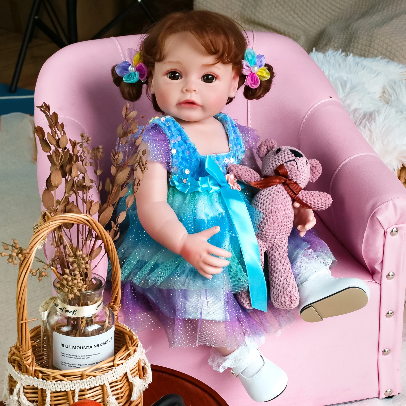 Lifereborn Reborn Baby Doll Realistic 48CM Silicone Toy