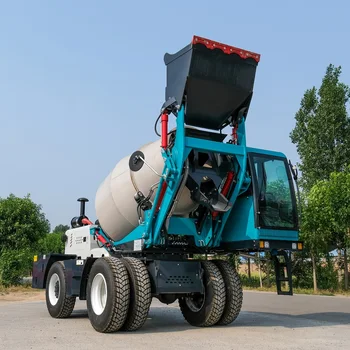 Deposit 2.8m³/tank self loading concrete mixer construction equipment concrete diesel mixer truck