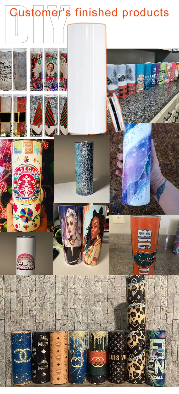 Usa Warehouse White Sublimation Blanks 20oz 30oz Stainless Steel Double