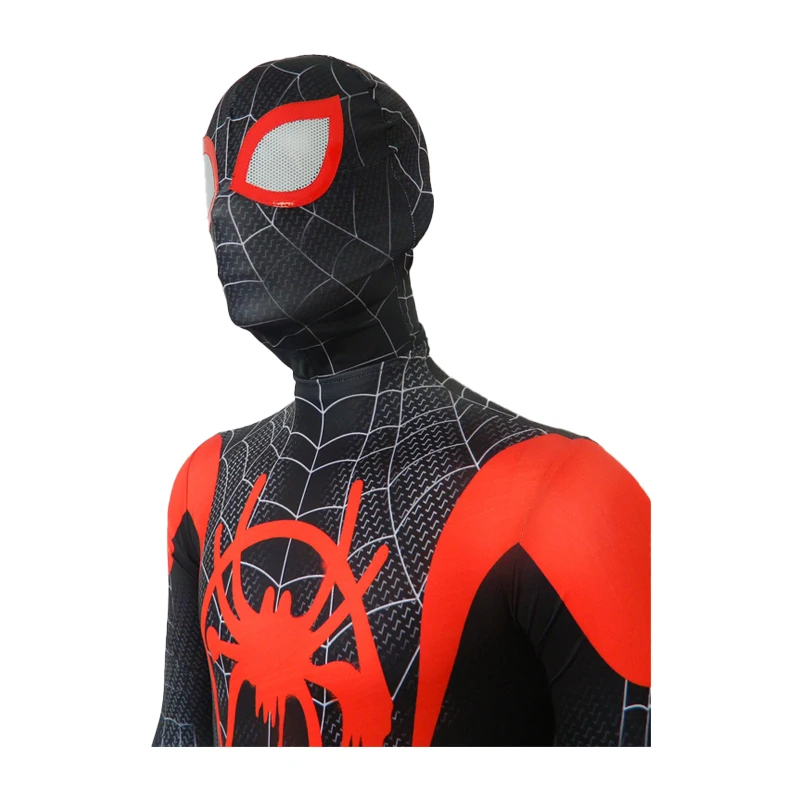 Spider-man Miles Morales Jumpsuit Spiderman Cosplay Costume Adult Kids Outfits - Foto 9