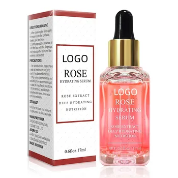 Private Label Anti Aging Hyaluronic Acid Rose Extract Face Oil Glow Serum
