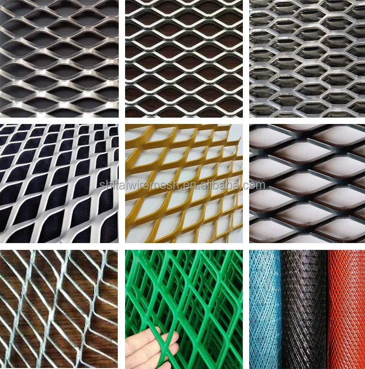 Pvc Coated Black Stainless Steel Sheet Expanded Metal Wire Mesh