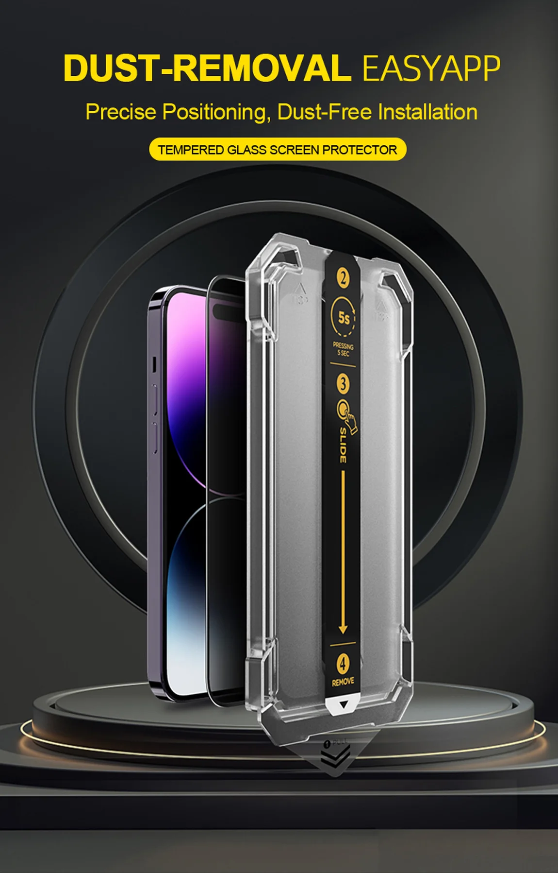 Automatic Alignment Dust Proof Anti Static Auto Kit Tempered Glass