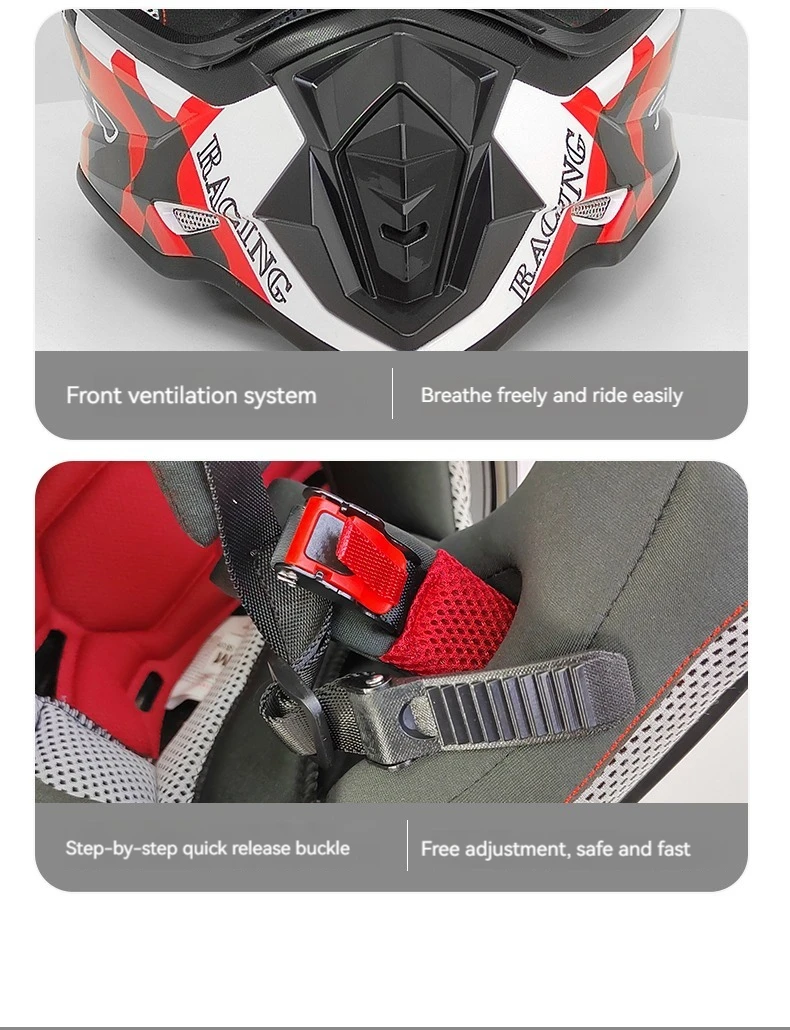 Dual Sport Motorcycle Helmet With Impact Resistant Abs And Visor_voghion.com
