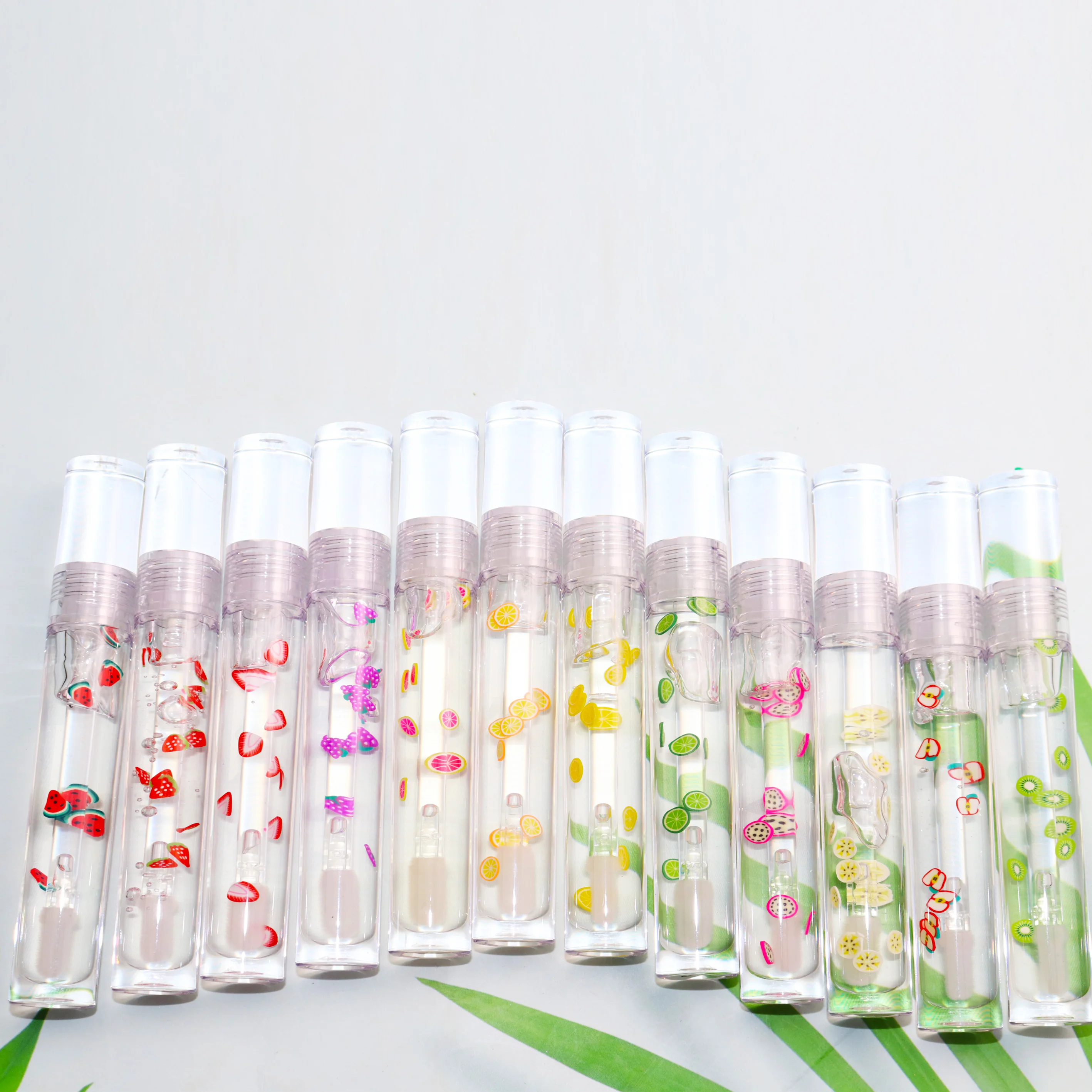 High Quality Custom No Labels Vegan Clear Gel Plumping Lip Gloss Private Label Kids Base Fruit Flavor Lipgloss Makeup Wholesale