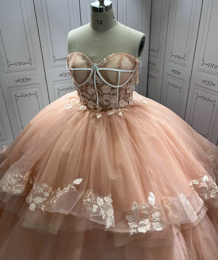 birthday ball gown dress Burgundy Sweet 16 Formal Gown with Lace, Off the Shoulder Prom Dress P main image 0