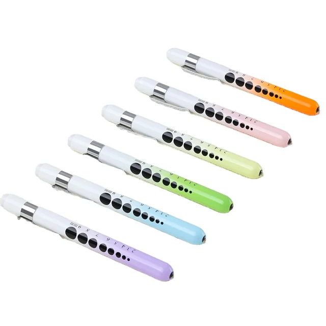 New  green light pen torch nurse Penlight with Pupil Gauge LED Medical Pen Lights for Nursing Doctors