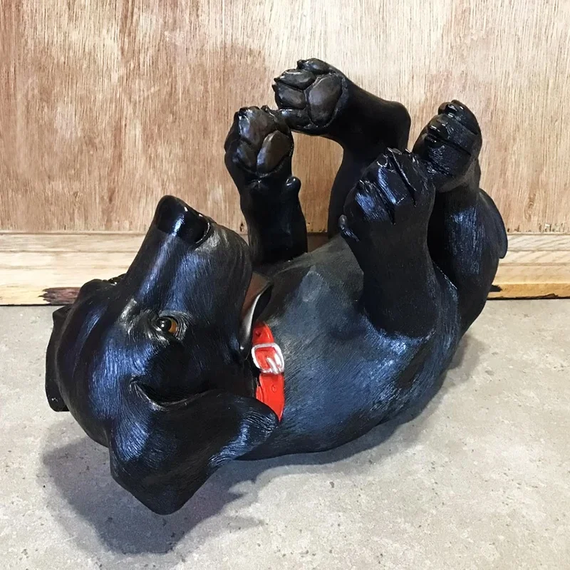 Portabottiglie Da Vino A Forma Di Labrador Giallo – Dipinto A Mano In Poliresina – Regalo Divertente Per Amanti Dei Cani - 2
