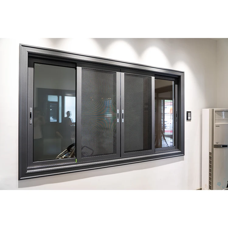 2 track aluminium kitchen sliding window grill design in windows ...