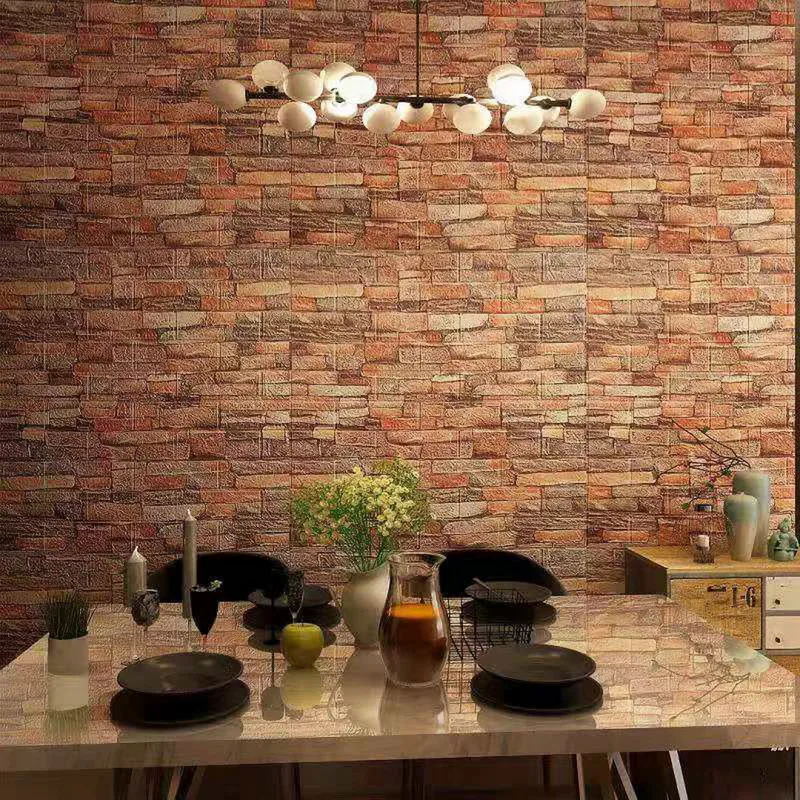 Wall Paper Papel Tapiz 3D PARA Pared Vinyl Autoadhesivo Papel Pintado 3D  Brick Wall Stickers Foam Wallpaper Home Decoration - China Wallpaper, Wall  Panel