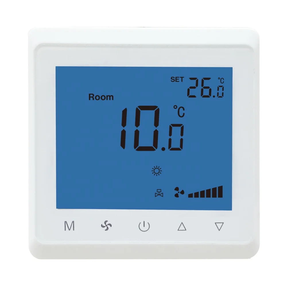 Lcd Digital Thermostat Delay Compressor Protection Fan Coil, 55 OFF
