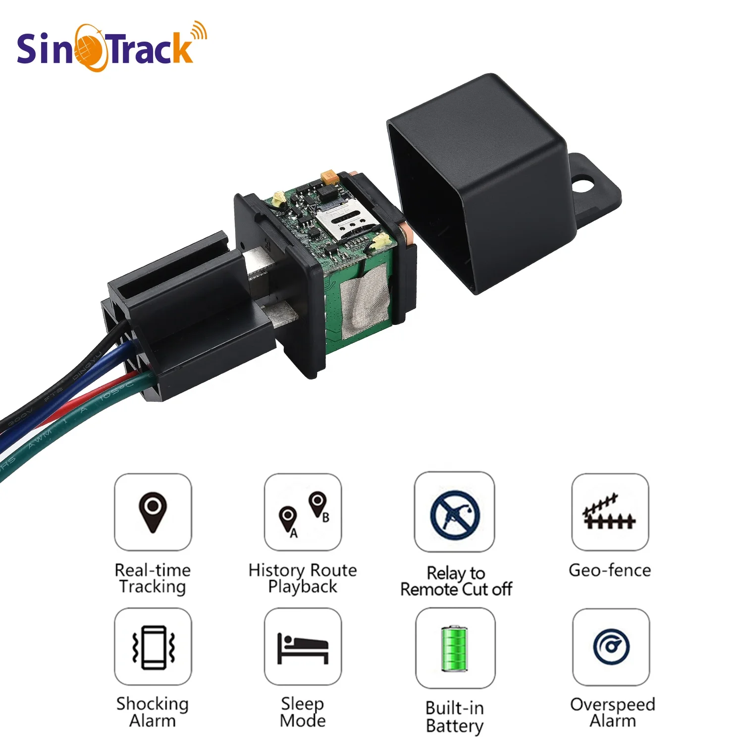 SinoTrack ST-907 Small Car Hidden Tracking GPS Relay