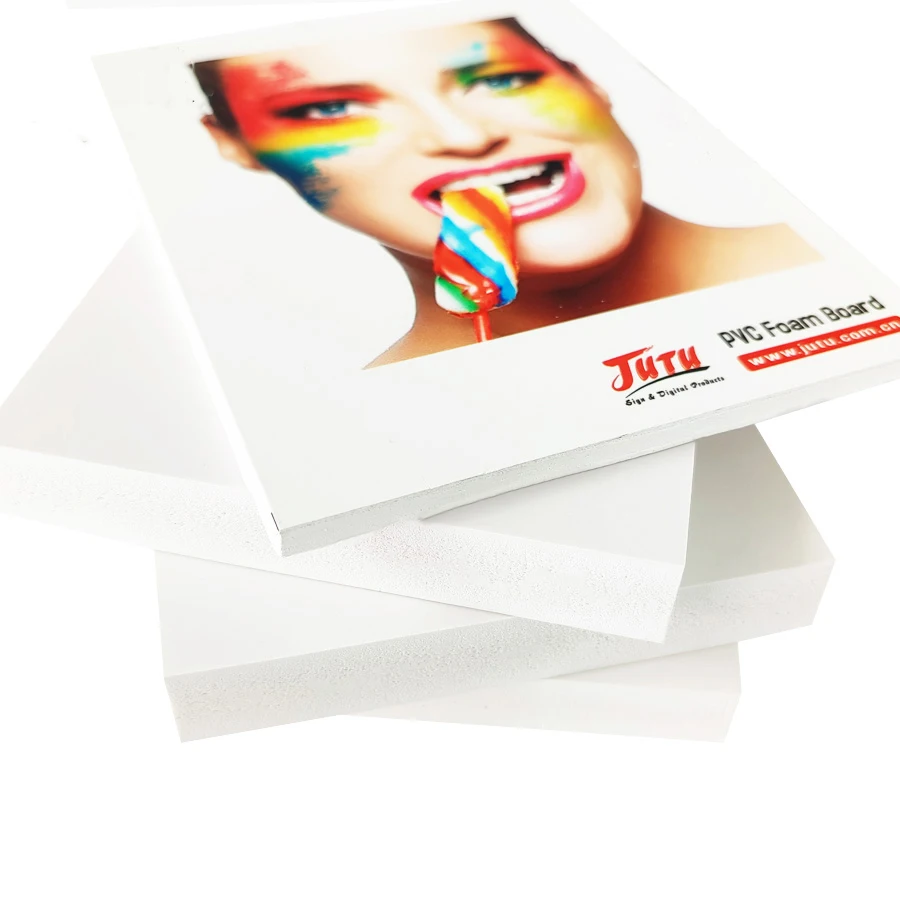 JUTU ПВХ пенопласт бесплатный образец доступен толщина 3 мм 2 белый