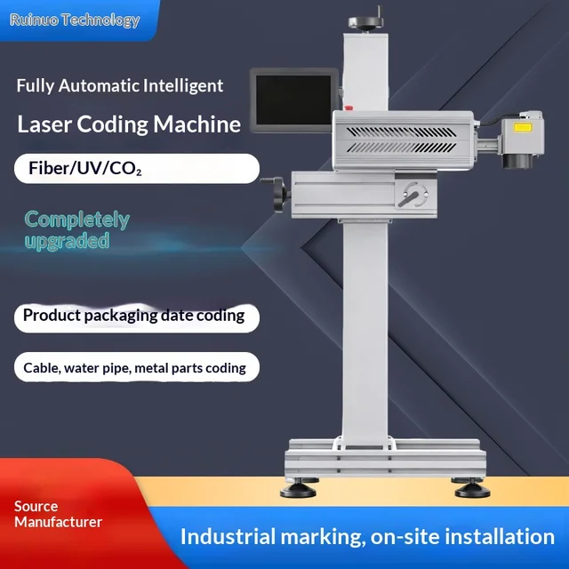 Laser Inkjet Printer Fully Automatic Production Line Date-Coding Machine UV Marking Machine Food Packaging China Manufacturer