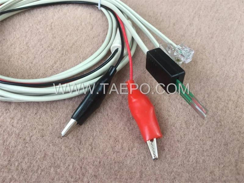 2 Pole Test Cord with 2-pole and 4 Pole LSA Plug to Alligator Clip and M Plug and Modular Plug for Testing the Telephone Line