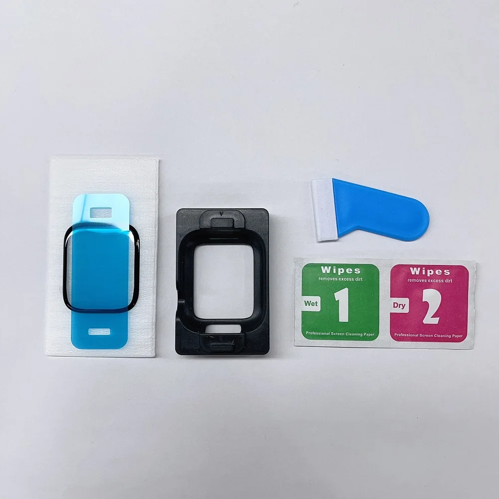 3D PMMA Film with Easy Installation Kit for Apple Smart Watch Full Glue Screen Protector 38MM 40MM 42MM 44MM 41MM 45MM 49MM