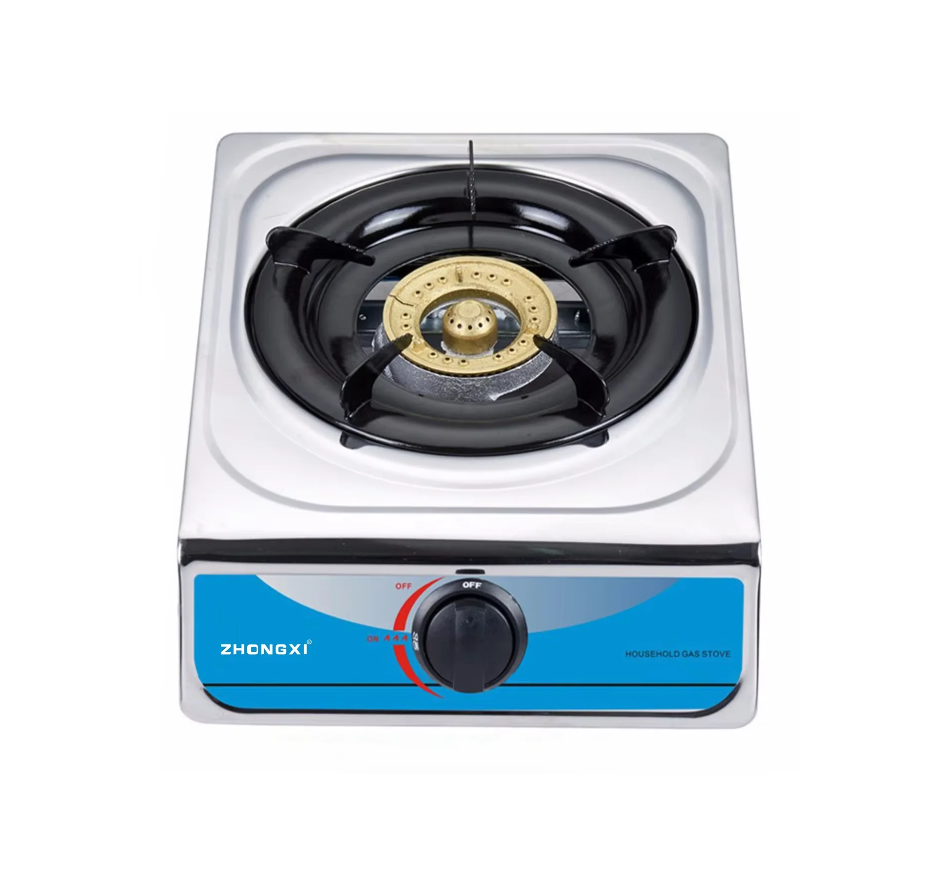 Cooking Appliance Cast Iron Burner Gas Stove Blue Flame Stainless Steel Single Burner Gas Cooker Home Table Top Cooktops