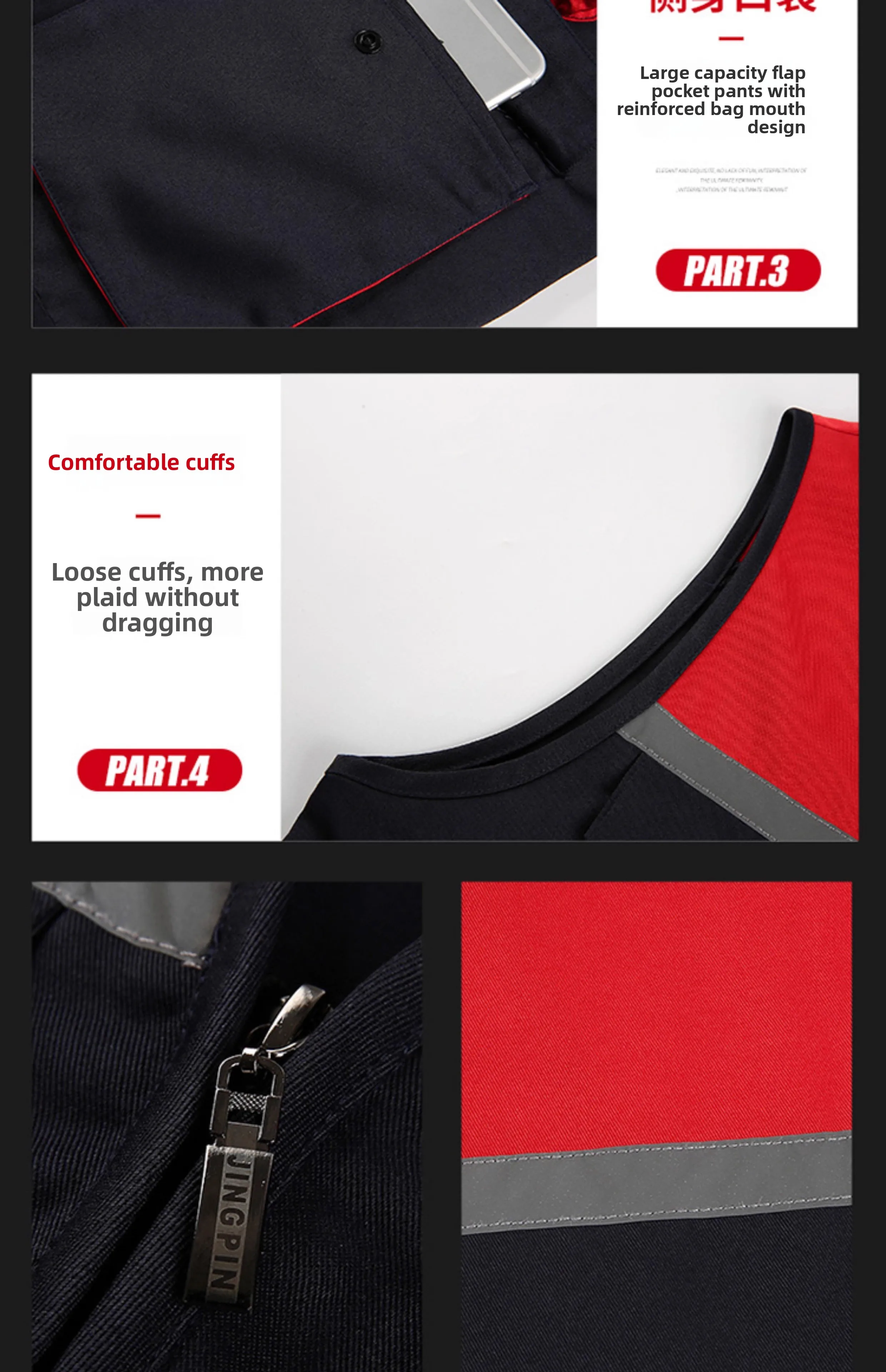 Hi-Vis Safety Work Vest with Multi-Pockets Customized Logo Reflective Clothing for Photography & Fishing