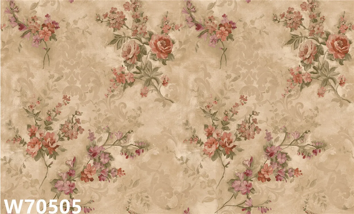 1.06m Beautiful Flower Design PVC Wallpaper