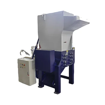 600 Model Plastic Crusher Machine - Heavy Duty Plastic Granulator for Recycling PP/PE/PET Bottles, Lumps