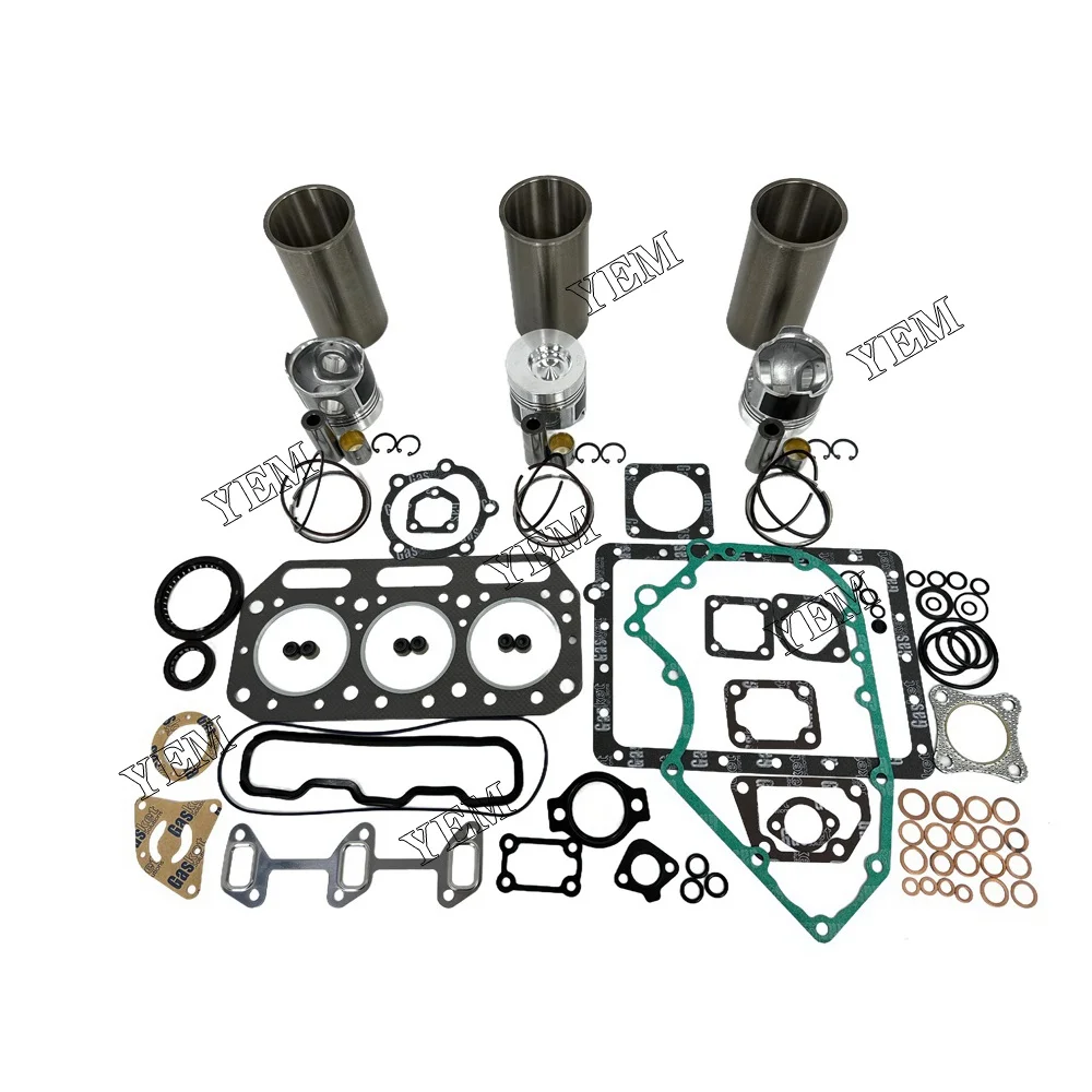 Overhaul Kit With Gasket Set Fit for Yanmar 3T75HLE Engine