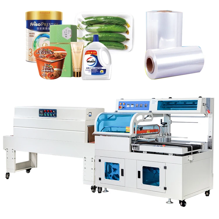 Automatic Eggs Tray Packing Machines Cosmetic Box Sealing Shrinking Machine L Bar Sealer Used With POF Film