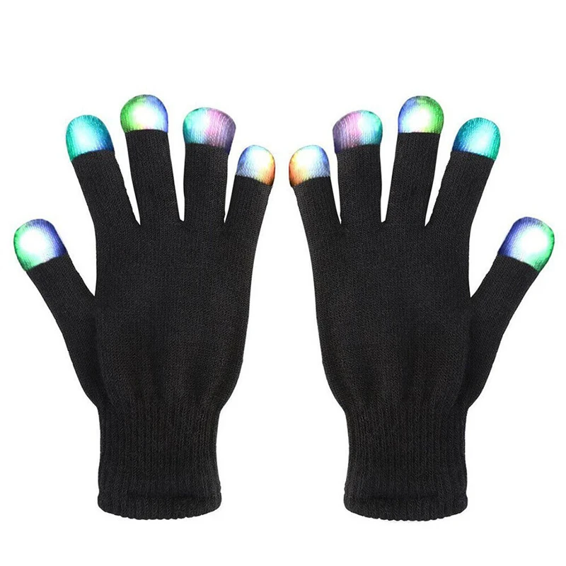 Guanti Con Luci LED A Dita – 3 Colori E 10 Modalità, Per Feste, Rave, Halloween E Giochi Notturni - 2