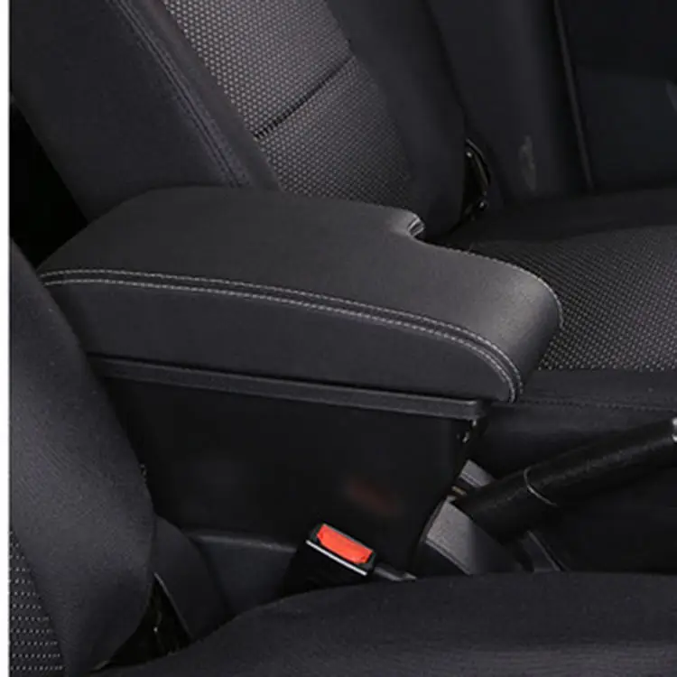 product auto centre console armrest box with ashtray cup holder car accessories interior retrofit parts black universal front 1pcs-6