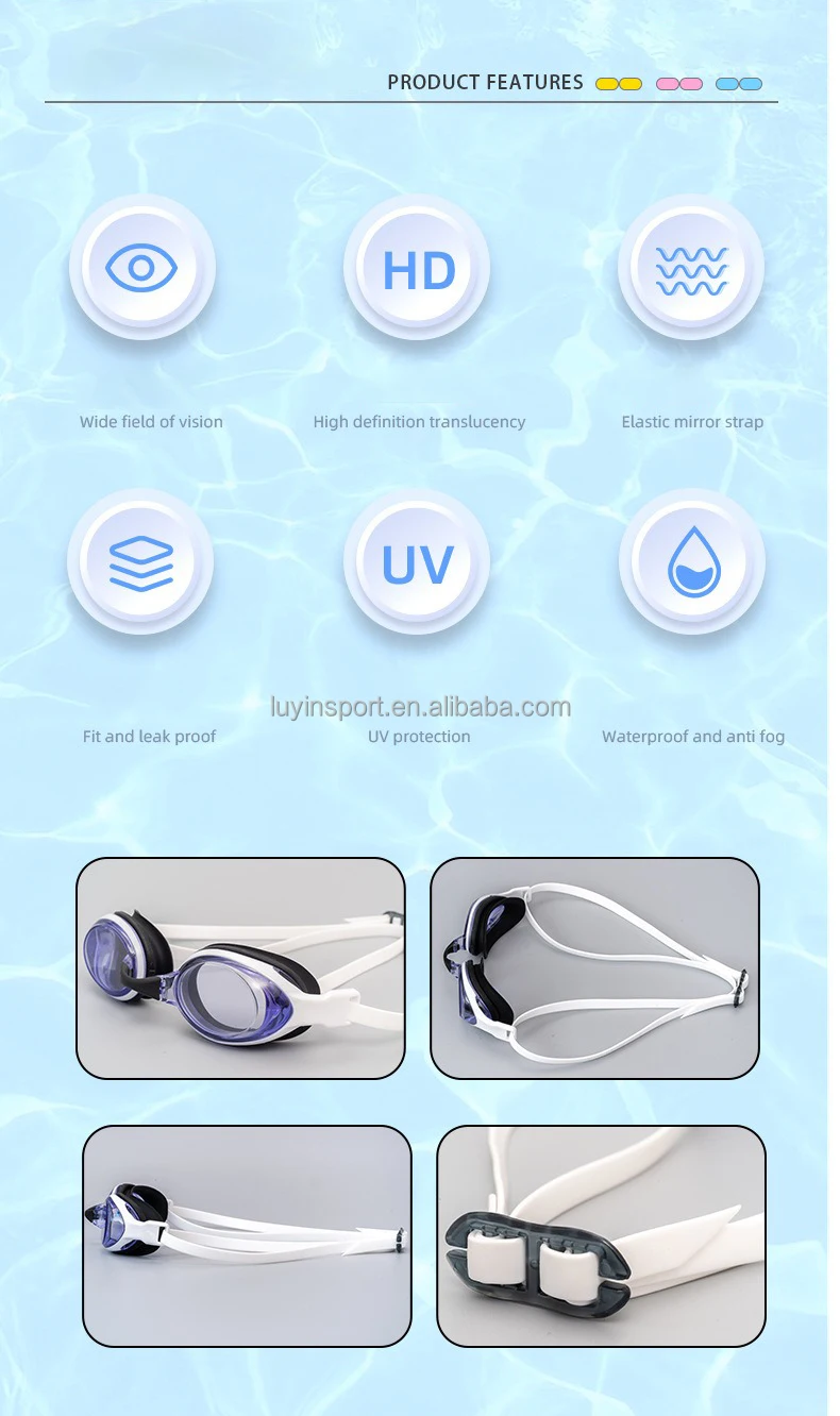 Personalized Logo Unisex Professional Best Brand Swimming Goggles For